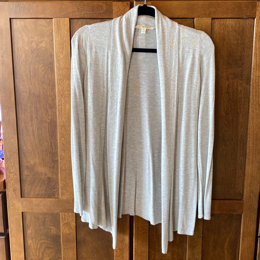 Grey Cardigan Sweater